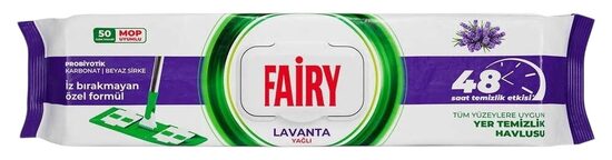 Fairy Lavanda (purple) универсальные влажные салфетки для мытья пола (50 шт.)